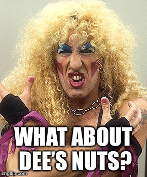 Dee Snider  | WHAT ABOUT DEE’S NUTS? | image tagged in dee snider | made w/ Imgflip meme maker