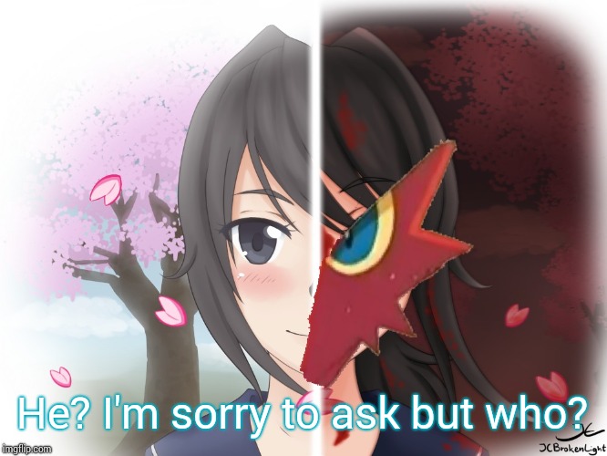 Yandere Blaziken | He? I'm sorry to ask but who? | image tagged in yandere blaziken | made w/ Imgflip meme maker