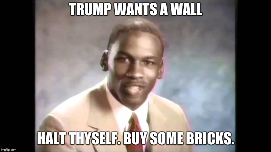 Stop it get some help | TRUMP WANTS A WALL; HALT THYSELF. BUY SOME BRICKS. | image tagged in stop it get some help | made w/ Imgflip meme maker