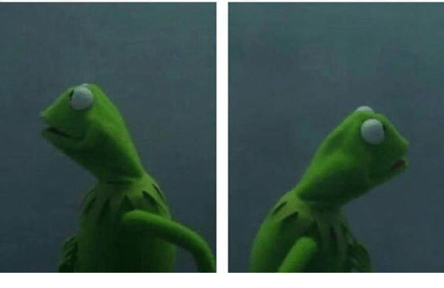 High Quality Kermit Freaking Out Blank Meme Template