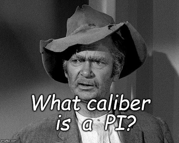 What in tarnation | What caliber  is  a  PI? | image tagged in what in tarnation | made w/ Imgflip meme maker