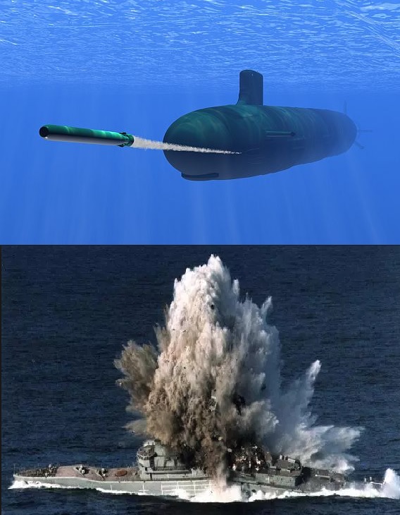torpedo submarine Blank Meme Template