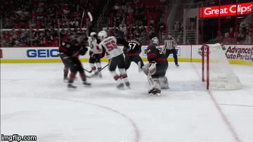 Magnus Paajarvi wipes out during goal celebration | image tagged in gifs | made w/ Imgflip video-to-gif maker