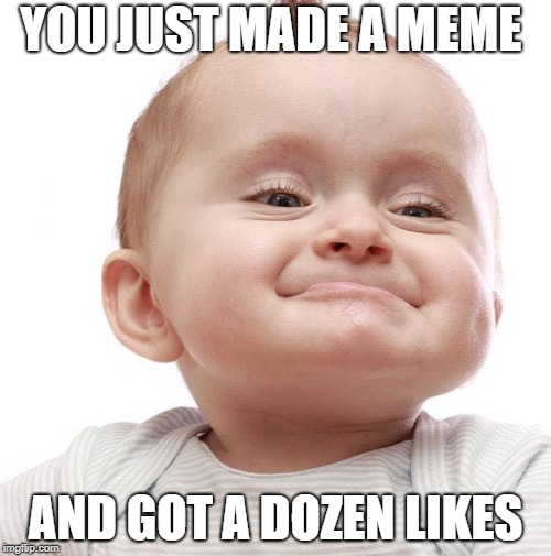 YOU JUST MADE A MEME; AND GOT A DOZEN LIKES | made w/ Imgflip meme maker