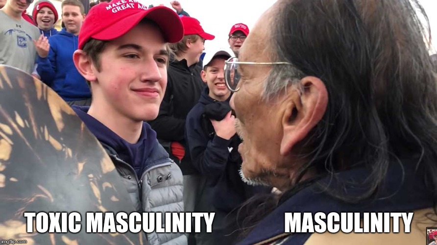 TOXIC MASCULINITY                MASCULINITY | image tagged in toxic maga | made w/ Imgflip meme maker