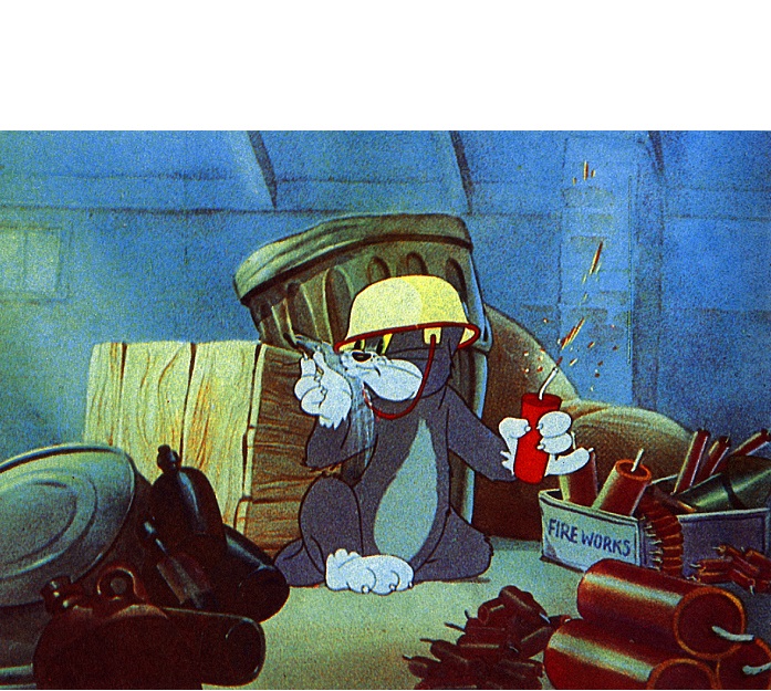 High Quality Tom & Jerry TN Blank Meme Template