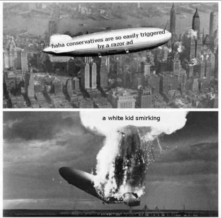 Zeppelin down Blank Meme Template