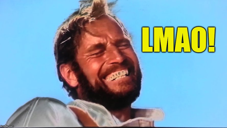 Charlton Heston Planet of the Apes Laugh | LMAO! | image tagged in charlton heston planet of the apes laugh | made w/ Imgflip meme maker