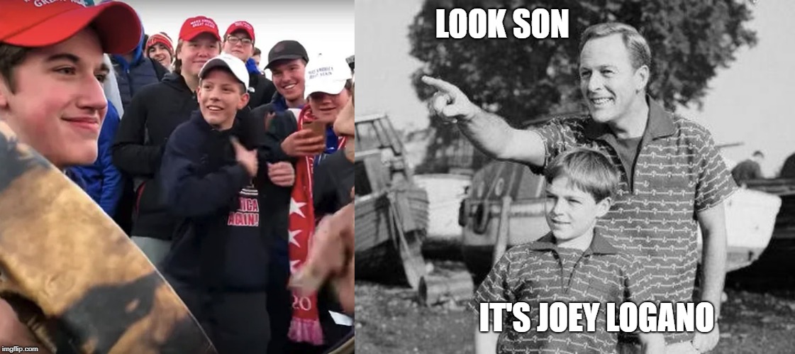 LOOK SON IT'S JOEY LOGANO | image tagged in memes,look son,covington | made w/ Imgflip meme maker