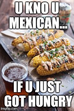 U kno ur Mexican... | U KNO U MEXICAN... IF U JUST GOT HUNGRY | image tagged in funny,mexican food | made w/ Imgflip meme maker