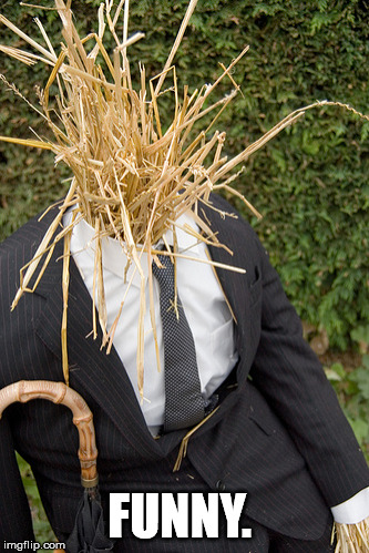 Straw Man | FUNNY. | image tagged in straw man | made w/ Imgflip meme maker