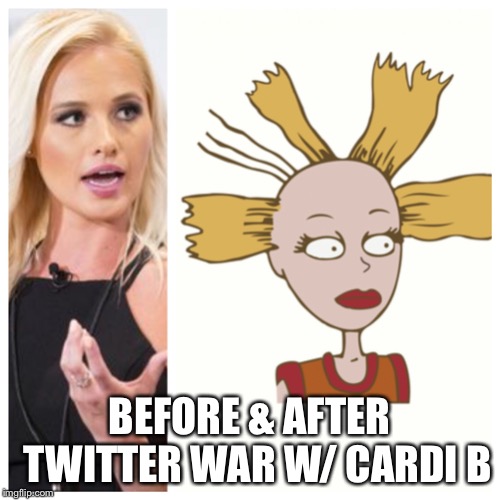 BEFORE & AFTER 
TWITTER WAR W/ CARDI B | image tagged in tomi vs cardi b | made w/ Imgflip meme maker