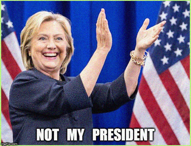 not my prez baby | . | image tagged in not my president,hillary clinton for jail 2016,donald trump approves,politics lol,lol so funny | made w/ Imgflip meme maker