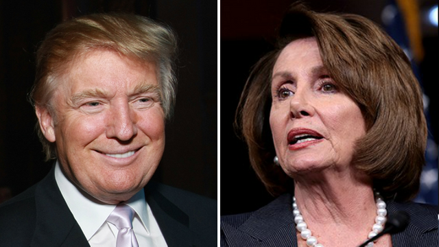 Trump and Pelosi Blank Meme Template