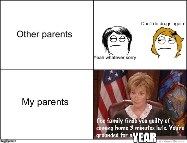 YEAR | image tagged in scumbag parents | made w/ Imgflip meme maker
