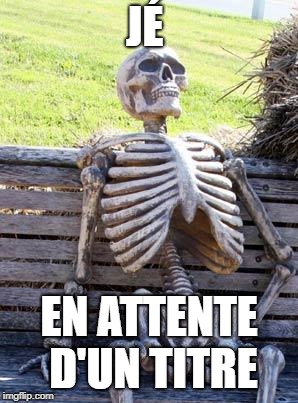 Waiting Skeleton Meme | JÉ; EN ATTENTE D'UN TITRE | image tagged in memes,waiting skeleton | made w/ Imgflip meme maker
