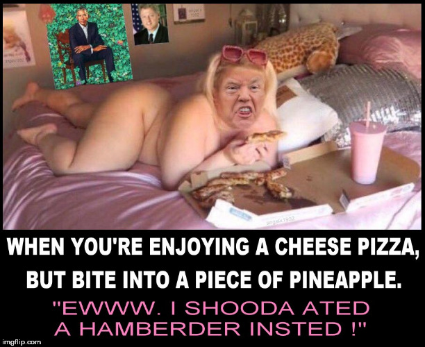 hamberder | image tagged in trump,hamburger,pineapple pizza,pizza,burger,mcdonalds | made w/ Imgflip meme maker