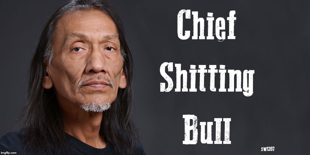 Chief Shitting Bull | image tagged in maga,trump | made w/ Imgflip meme maker