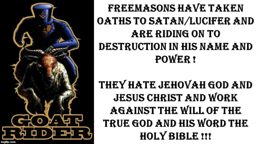 freemasons | image tagged in satanists | made w/ Imgflip meme maker