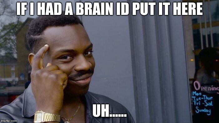 Roll Safe Think About It Meme | IF I HAD A BRAIN ID PUT IT HERE; UH...... | image tagged in memes,roll safe think about it | made w/ Imgflip meme maker