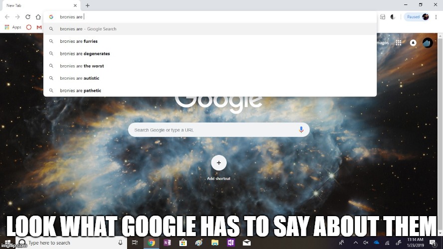 try for yourself if you don't believe me | LOOK WHAT GOOGLE HAS TO SAY ABOUT THEM | image tagged in meme,google,lol | made w/ Imgflip meme maker