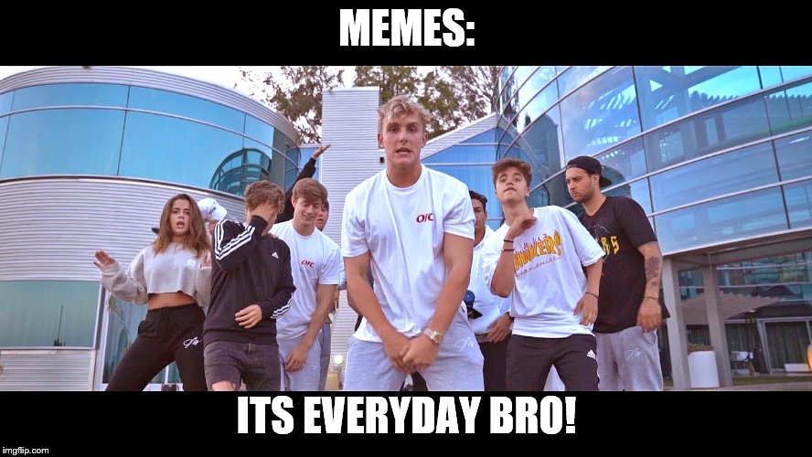 It's everyday bro meme | MEMES:; ITS EVERYDAY BRO! | image tagged in it's everyday bro meme | made w/ Imgflip meme maker