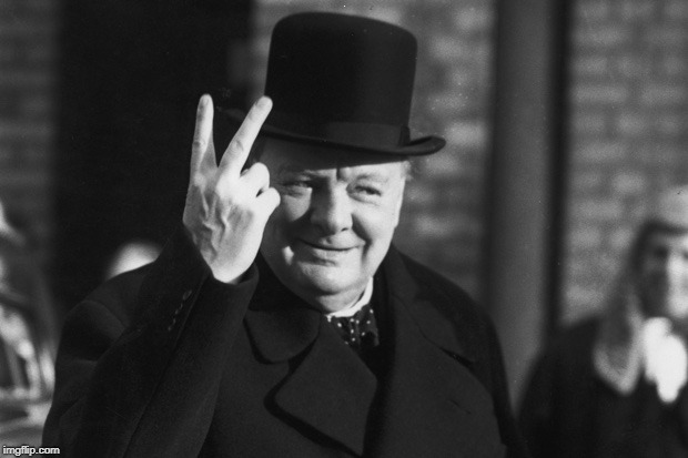 Winston Churchill | ; | image tagged in winston churchill | made w/ Imgflip meme maker