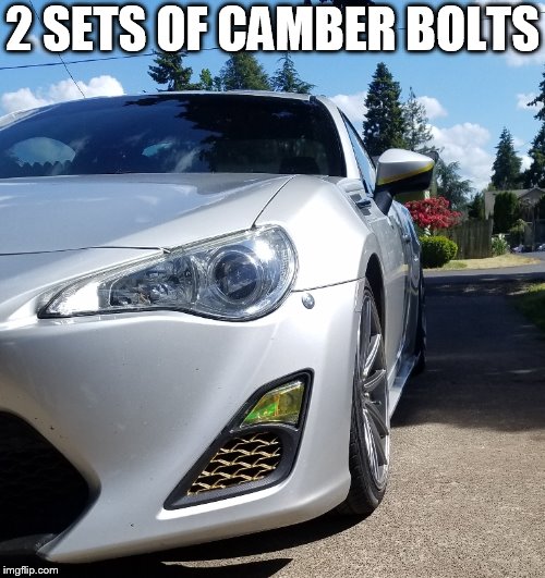 2 SETS OF CAMBER BOLTS | made w/ Imgflip meme maker