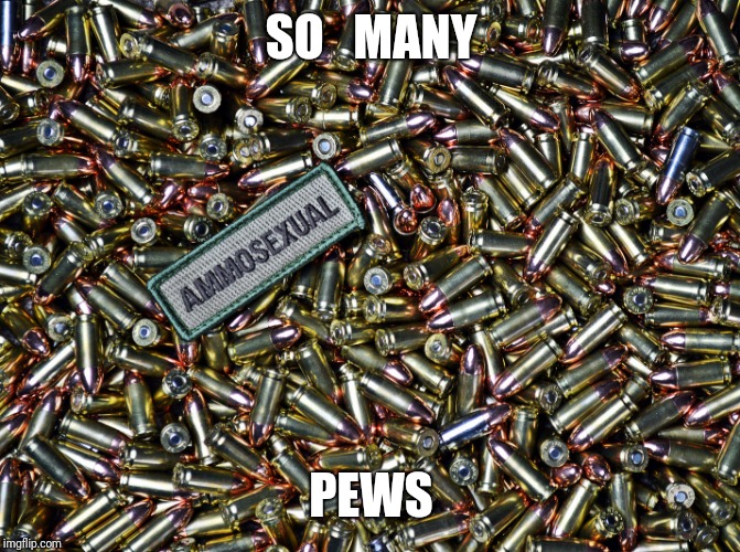 Ammosexual | SO   MANY PEWS | image tagged in ammosexual | made w/ Imgflip meme maker