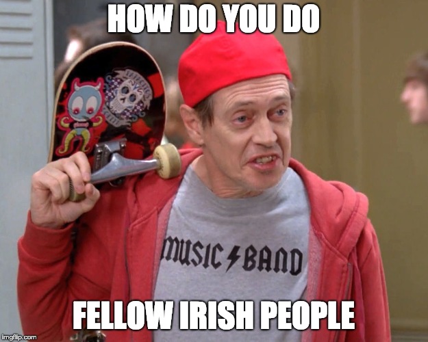 Steve Buscemi Fellow Kids | HOW DO YOU DO; FELLOW IRISH PEOPLE | image tagged in steve buscemi fellow kids | made w/ Imgflip meme maker