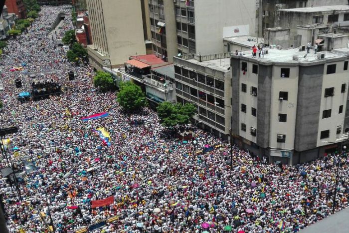 Venezuela protest Blank Meme Template