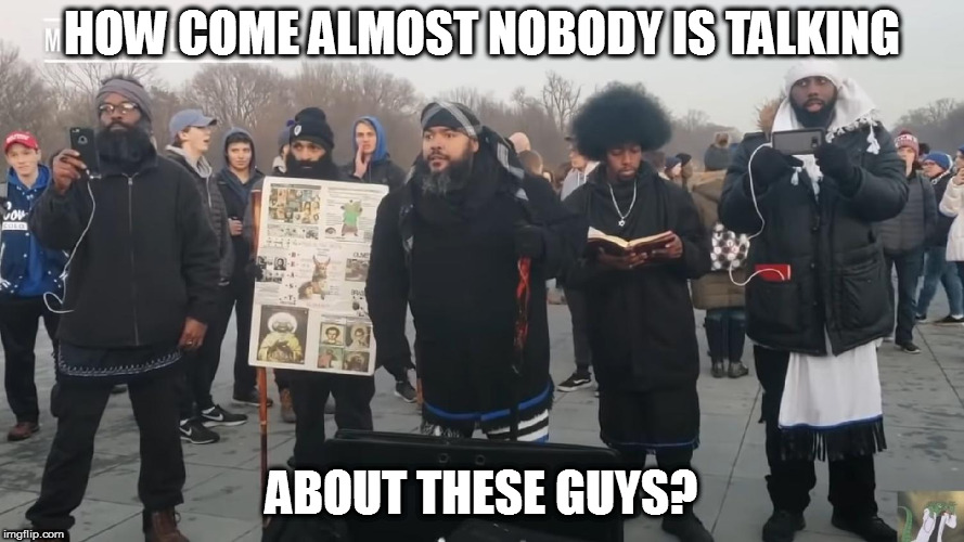 The real culprits of the whole MAGA kid thing. | HOW COME ALMOST NOBODY IS TALKING; ABOUT THESE GUYS? | image tagged in memes,black hebrew israelites,racists,homophobes,politics | made w/ Imgflip meme maker