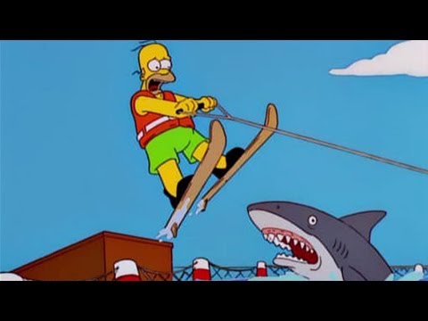 High Quality Homer jumps the shark Blank Meme Template