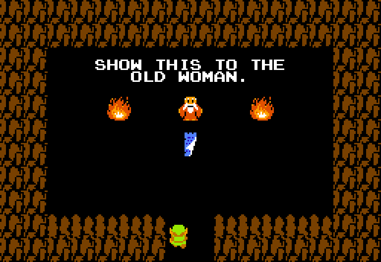 Zelda Show Old Woman Blank Meme Template
