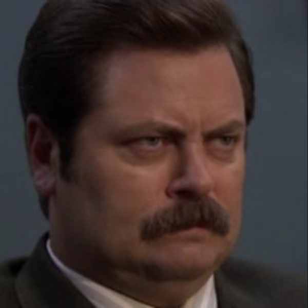 High Quality Angry Ron Swanson Blank Meme Template
