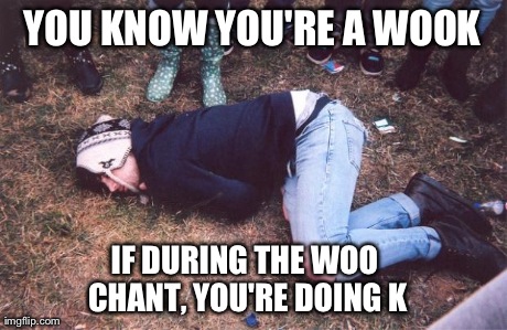 YOU KNOW YOU'RE A WOOK IF DURING THE WOO CHANT, YOU'RE DOING K | made w/ Imgflip meme maker