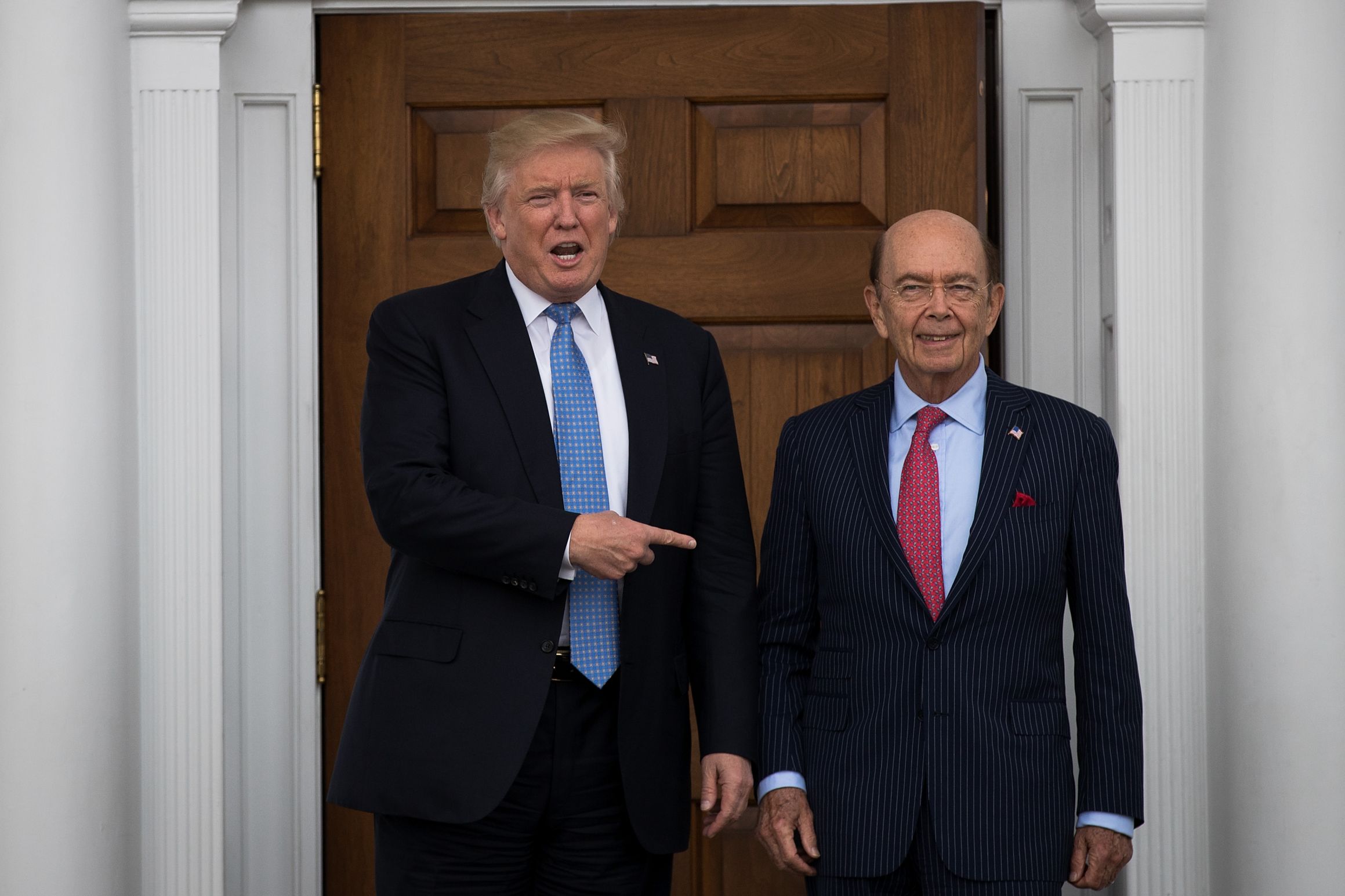 Donald Trump and Wilbur Ross Blank Meme Template