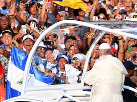 High Quality Pope Francis Youth Rally Panama City Blank Meme Template