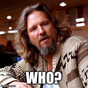 Confused Lebowski Meme | WHO? | image tagged in memes,confused lebowski | made w/ Imgflip meme maker
