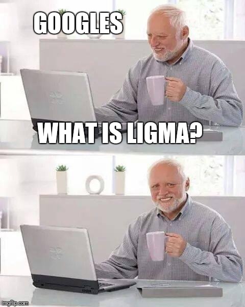 Hide the Pain Harold Meme | GOOGLES WHAT IS LIGMA? | image tagged in memes,hide the pain harold | made w/ Imgflip meme maker