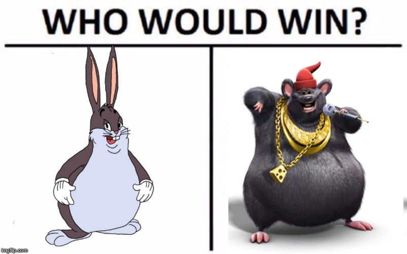 Fatty battle of the century | image tagged in memes,who would win,big chungus,biggie cheese | made w/ Imgflip meme maker