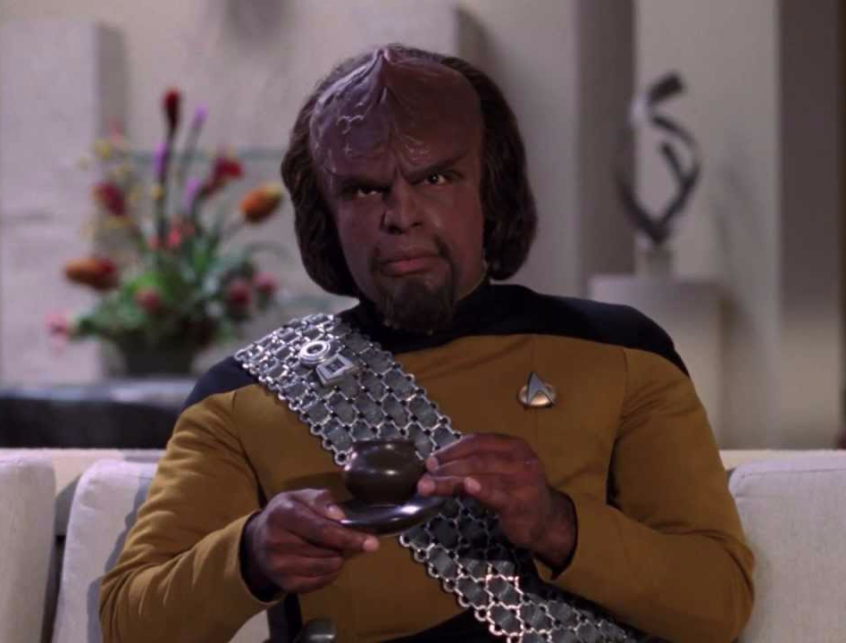 High Quality Dignified Worf Blank Meme Template