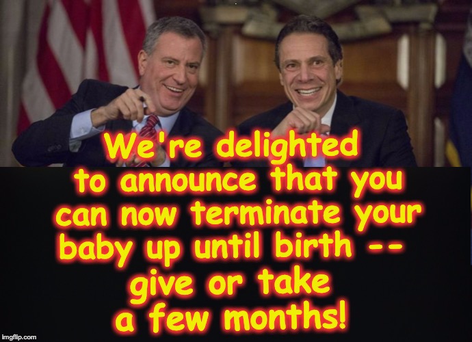 B | image tagged in new york,abortion | made w/ Imgflip meme maker