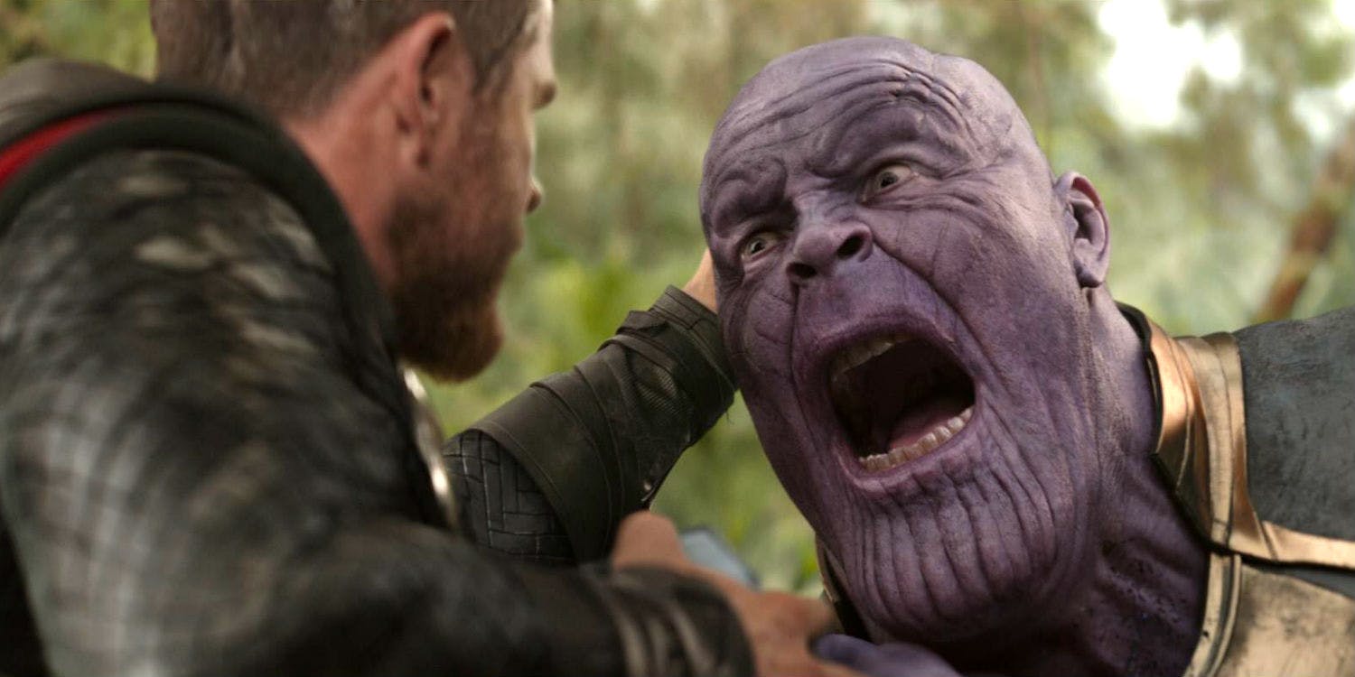 Embarassed thanos Blank Meme Template