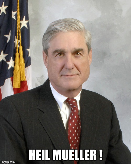 Robert Mueller | HEIL MUELLER ! | image tagged in robert mueller | made w/ Imgflip meme maker