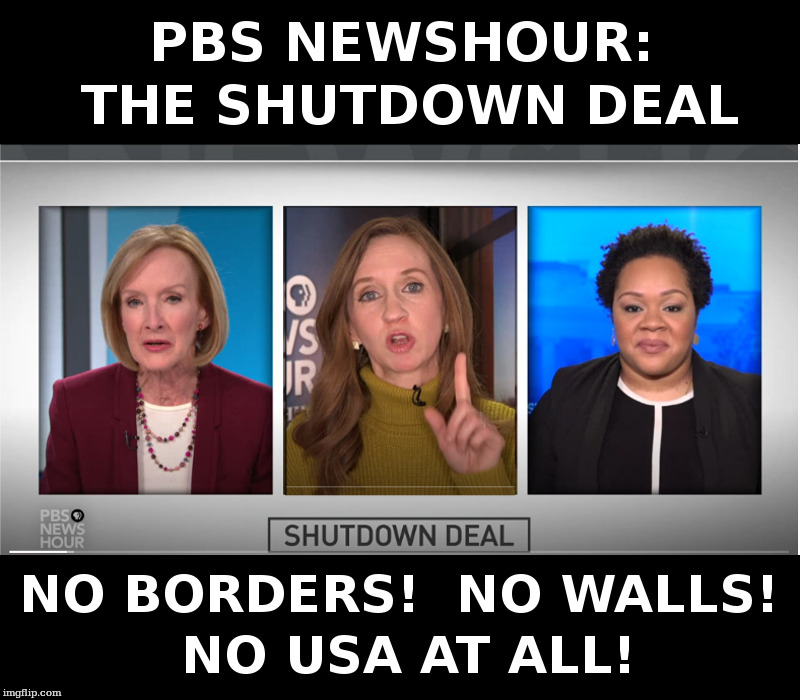 PBS Newshour: The Shutdown Deal | image tagged in pbs newshour,judywoodruff,lisadesjardins,yamiche alcindor | made w/ Imgflip meme maker