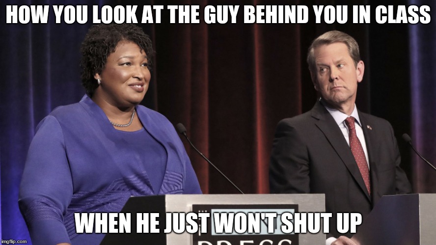 Image tagged in stacey abrams and brian kemp - Imgflip