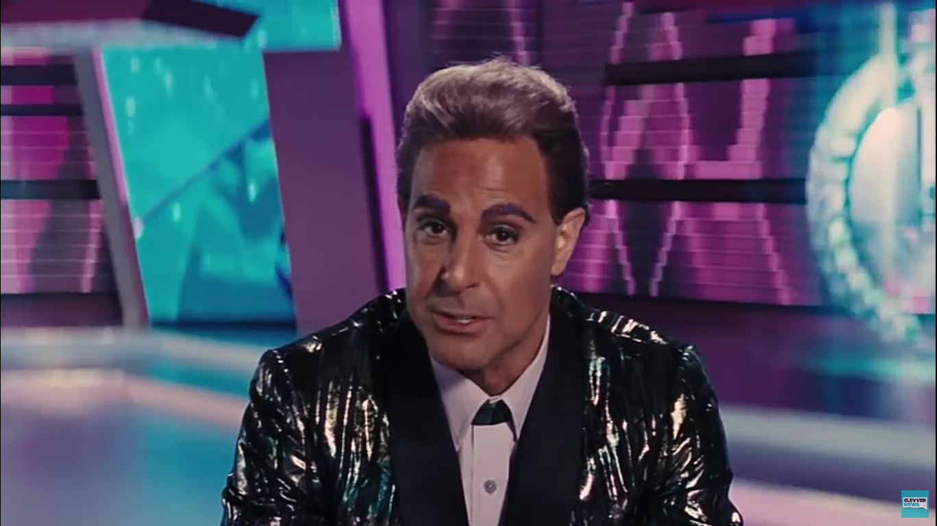 High Quality Caesar Flickerman (Stanley Tucci) Blank Meme Template