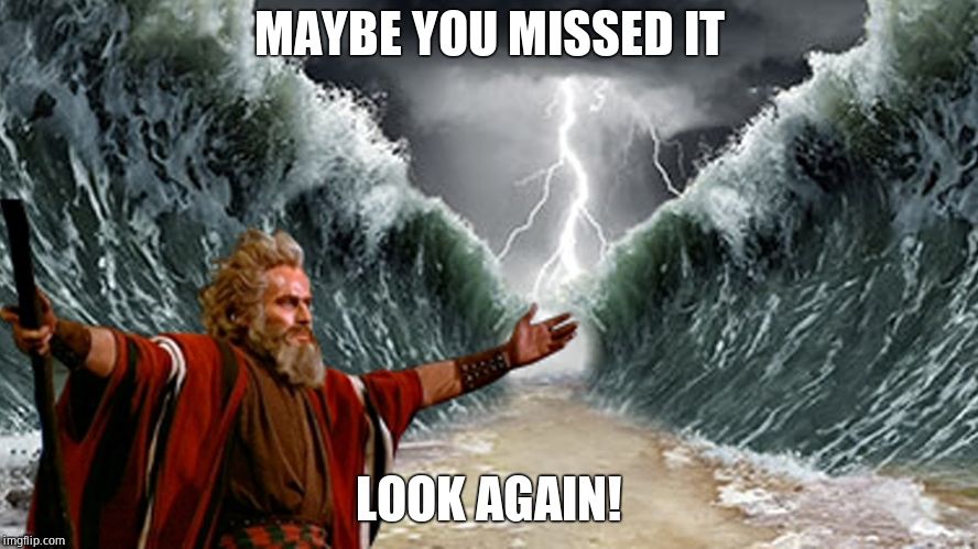 Red Sea | MAYBE YOU MISSED IT LOOK AGAIN! | image tagged in red sea | made w/ Imgflip meme maker