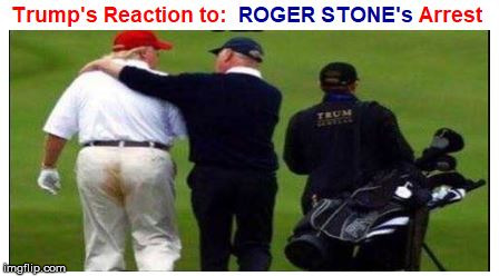 image tagged in trump reaction to roger stone arrest | made w/ Imgflip meme maker